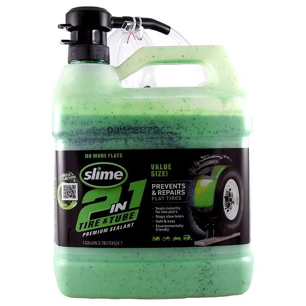 Sealant, 1 gal, Liquid, Bottle, Green, Slime, Mfr#: 10195