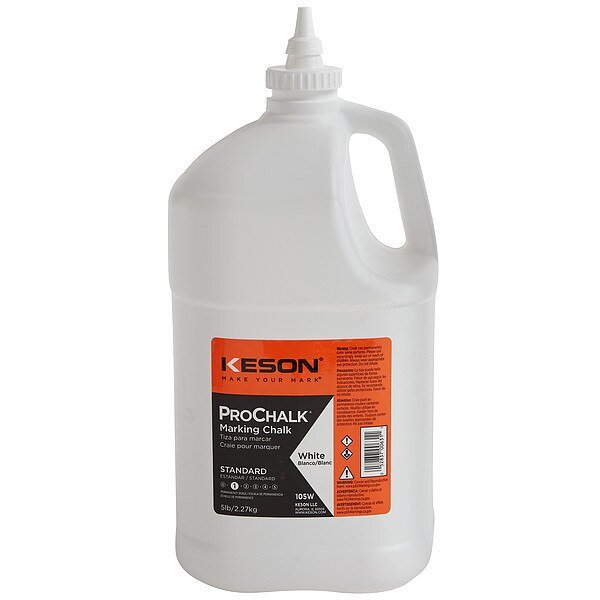 White Marking Chalk Refill, 5lb., Keson, Mfr#: 105W