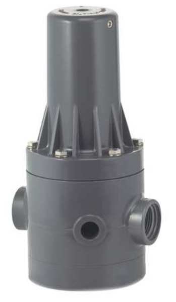 Pressure Regulator, 3/4 In, 5 to 125 psi, Plast-O-Matic, Mfr#: PRHM075V-PV