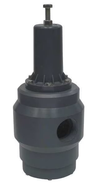 Pressure Regulator, 1-1/2 In, 5 to 125 psi, Plast-O-Matic, Mfr#: PRHM150V-PV