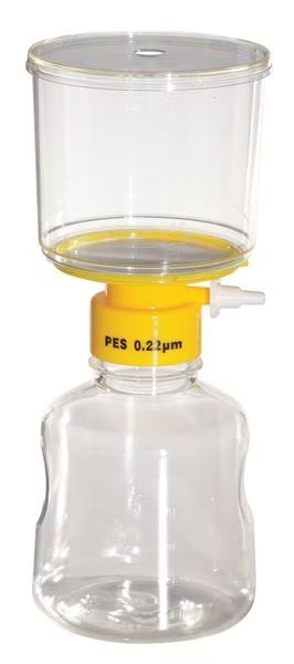 500mL Filter Unit, 0.22um, 75mm, PK12, Lab Safety Supply, Mfr#: 11L832