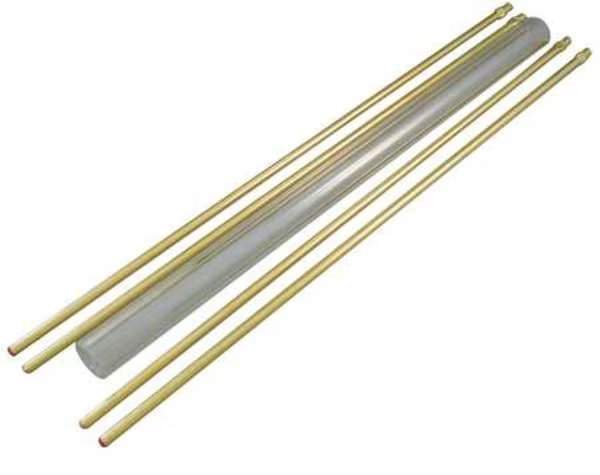 Glass Rod Kit, Plain, 5/8In Dia, 13In L, Penberthy, Mfr#: 1LG-13