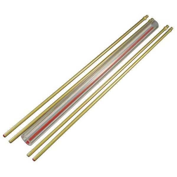Glass Rod Kit, Red Line, 3/4In Dia, 14In L, Penberthy, Mfr#: LG-14R
