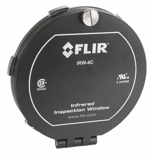 Round Infrared Window, 95mm dia, Type 3/12, Flir, Mfr#: IRW-4C