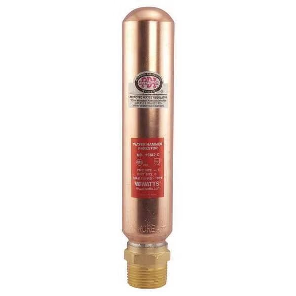 Water Hammer Arrestor, 1 In MNPT, Copper, Watts, Mfr#: 1 LF15M2-C
