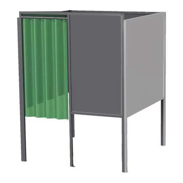Welding Booth, 4ft.x5ft., Wall Mounted, Greene Manufacturing, Mfr#: GB-724.01.A.STL