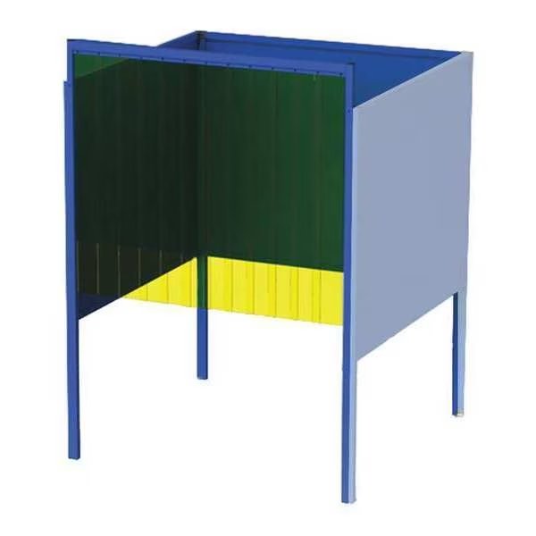 Welding Booth, 6ft.x6ft., Wall Mounted, Greene Manufacturing, Mfr#: GB-7266.A-CO