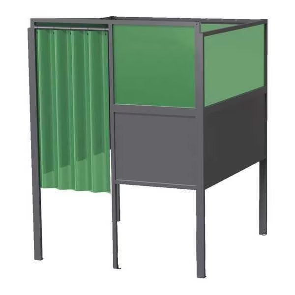 Welding Booth, 4ft.x5ft., Wall Mounted, Greene Manufacturing, Mfr#: GB-724.S-DM