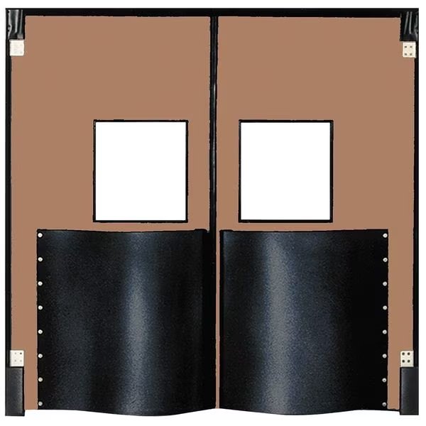 Swinging Door, 10 x 8 ft, Medium Brown, PR, Chase, Mfr#: 96120XDMBR