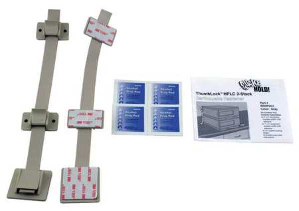 HPLC 2-Stack Fastener Kit, Gray, Quakehold!, Mfr#: RD.HP.2G.1