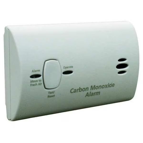 Carbon Monoxide Alarm, Electrochemical Sensor, 85 dB @ 10 ft Audible Alert, (2) AA Batteries, Kidde, Mfr#: 9C05-LP2