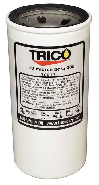 Oil Filter for Hand Held Cart, 3 Microns, Trico, Mfr#: 36976