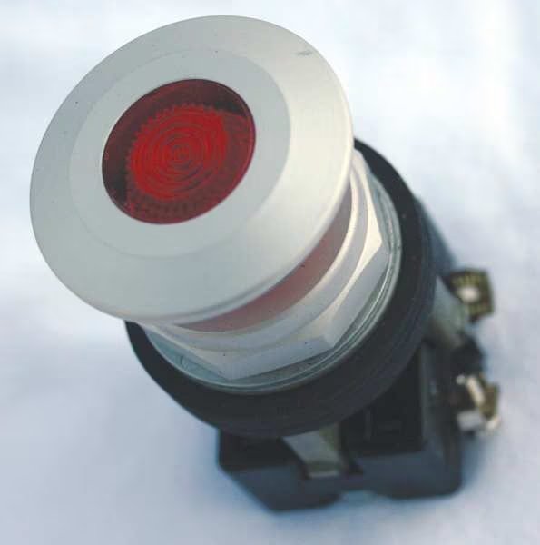Illuminated Push Button, 30 mm, 1NO/1NC, Red, Eaton, Mfr#: HT8FBRABL1