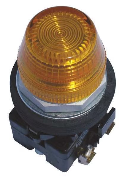 Pilot Light Complete Unit, LED, Yellow, Eaton, Mfr#: HT8HFYF3