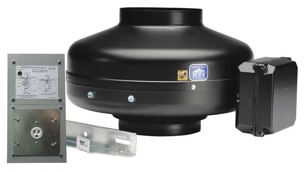 Dryer Booster Duct Fan, 115V, 9-1/2 Dia., Soler & Palau, Mfr#: IL-115