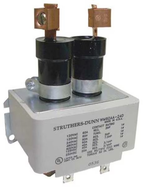 Mercury Contactor, DPST, 60A, 240VAC, Struthers-Dunn, Mfr#: M60AA-240VAC