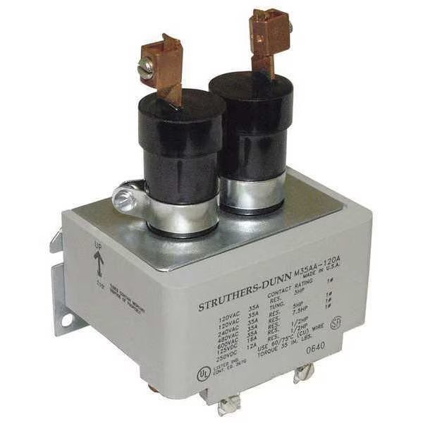 Mercury Contactor, DPST, 35A, 120VAC, Struthers-Dunn, Mfr#: M35AA-120VAC