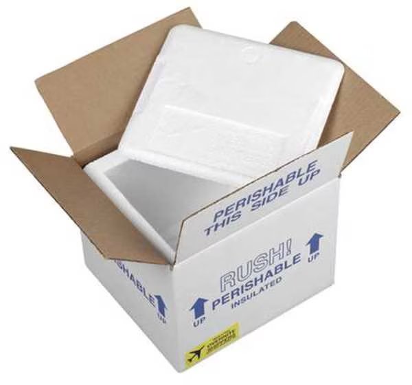 Insulated Overnight Shipping Foam & Carton, 1-2 Day, Inside Width: 6 in, Polar-Tech, Mfr#: ON7C