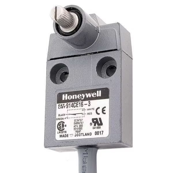 Limit Switch, No Lever, Rotary, 1NC/1NO, 5A @ 240V AC, Actuator Location: Side, Honeywell, Mfr#: 914CE16-3