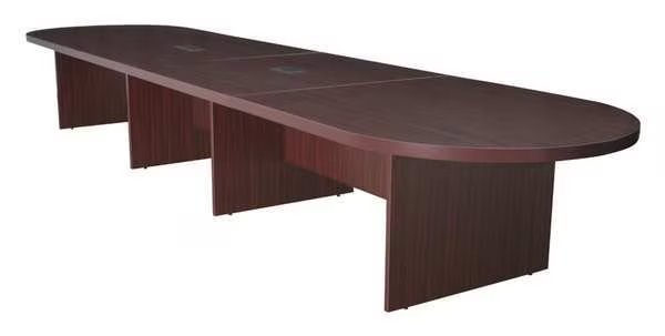 Race Track Legacy Modular Conference Tables, 192 X 52 X 29, Wood Top, Mahogany, Regency, Mfr#: LCTRT19252MH