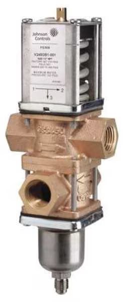 Water Regulating Valve, 3 Way, 1/2 In, Johnson Controls, Mfr#: V248GB1-001C