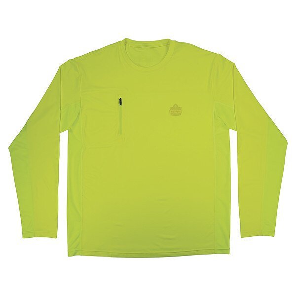 Cooling Long Sleeve Sun Shirt with UV Protection, Green, 2XL, Chill-Its By Ergodyne, Mfr#: 6689