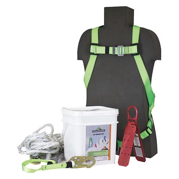 Roofer's Fall Protection Kit, Size: Universal, Peakworks, Mfr#: V8257272