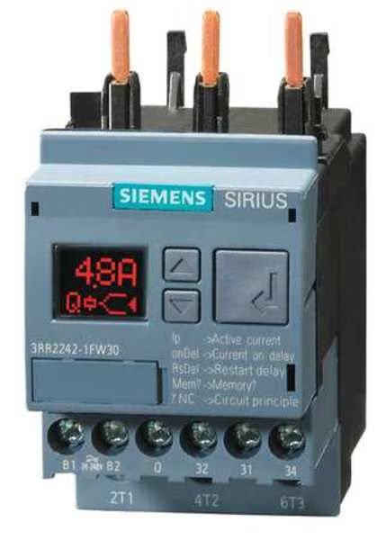 Current Monitoring Relay, 3 Phase, 4-40A, Siemens, Mfr#: 3RR22421FW30