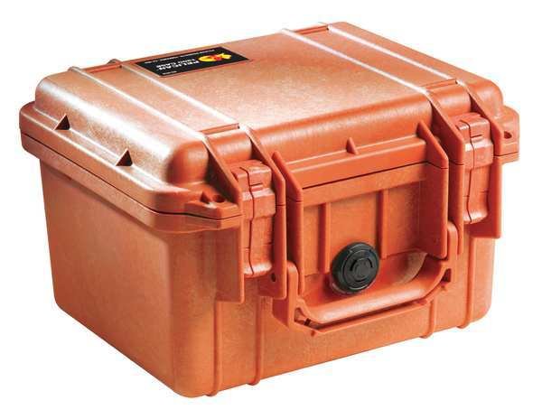 Orange Protective Case, 10.62"L x 9.68"W x 6.87"D, Pelican, Mfr#: 1300-001-150