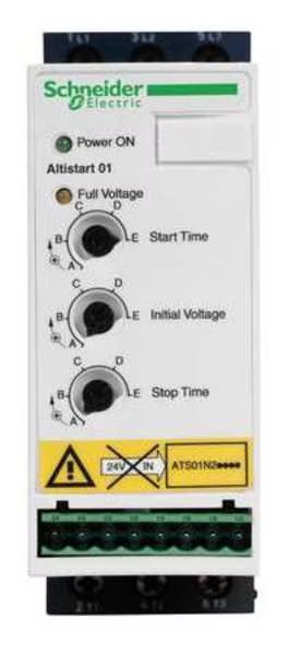 Soft Start, 200-240VAC, 9A, 2HP, Schneider Electric, Mfr#: ATS01N209LU