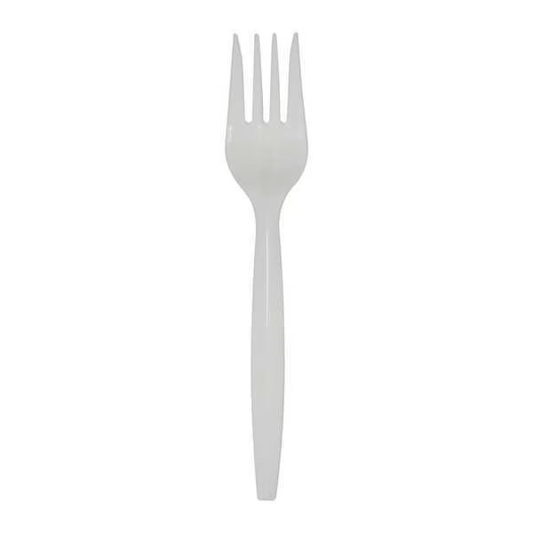 Fork, White, Medium Weight, PK960, Dixie, Mfr#: SSF21P
