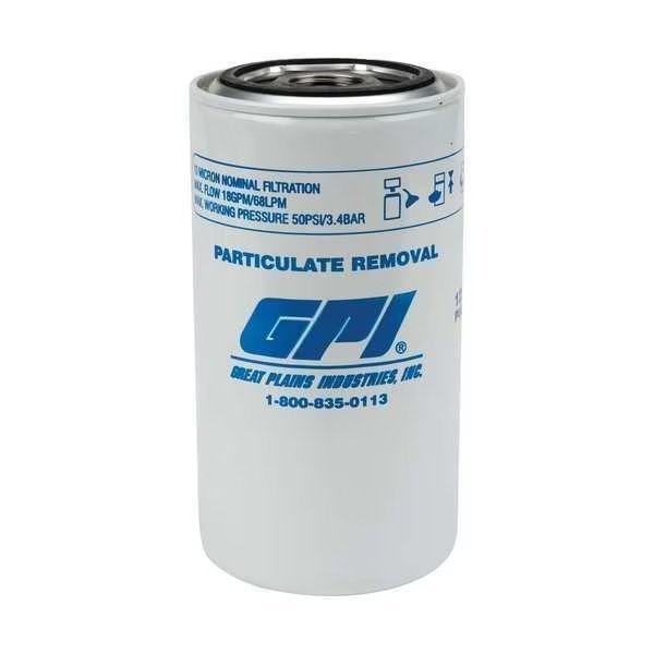 Fuel Filter Canister, 3-3/4 x 3-3/4 x 7In, Gpi, Mfr#: 129300-01