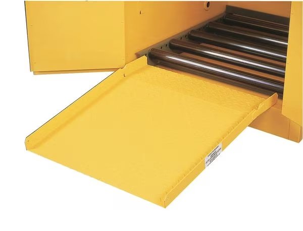 Drum Cabinet Ramp, Yellow, Justrite, Mfr#: 25932