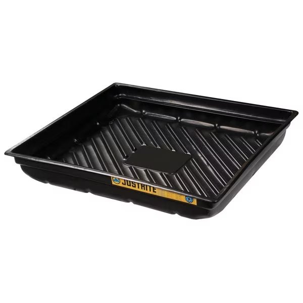 Spill Tray, 23 gal Spill Capacity, Polyethylene, Justrite, Mfr#: 28718