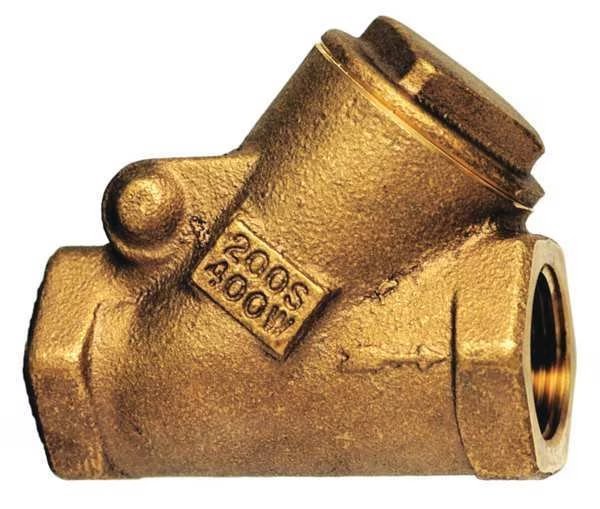 1/2" FNPT Bronze Swing Y Check Valve, Milwaukee Valve, Mfr#: 509Y 1/2