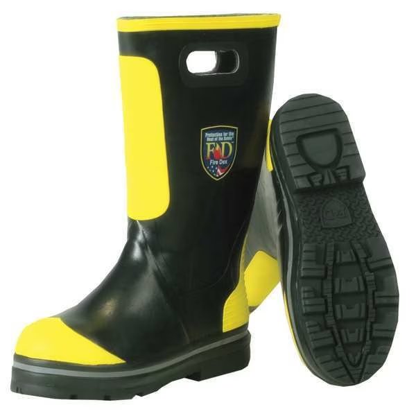 Shoe-Fit Fire Boots, Mens, 9M, PR, Fire-Dex, Mfr#: FDXR100-9