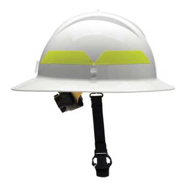 Fire Helmet, White, Thermoplastic, Bullard, Mfr#: FHWHR