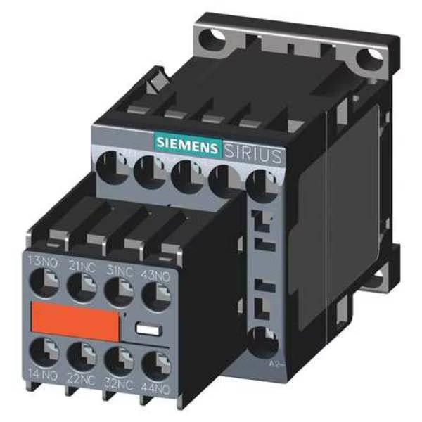 IEC Magnetic Contactor, 3 Poles, 24 V DC, 7 A, Reversing: No, Siemens, Mfr#: 3RT20151BB443MA0