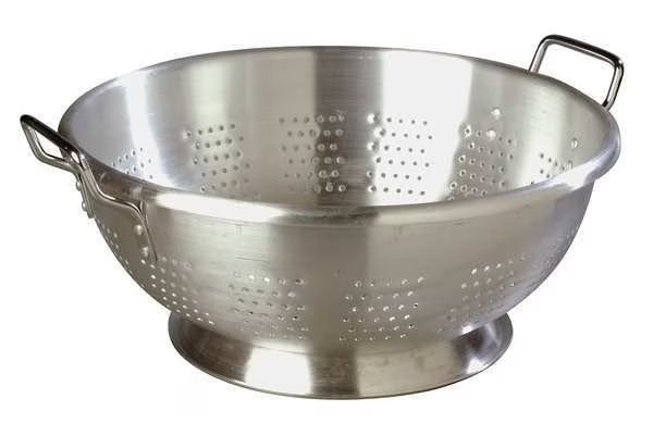Colander, Aluminum, 11 qt., PK6, Carlisle Foodservice, Mfr#: 60279