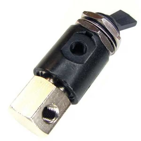 Toggle Valve, 3 Way, NC, Brass, Pneumadyne, Mfr#: H0-30-3