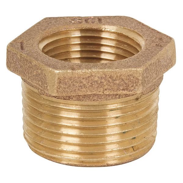 Hex Bushing, 1/2"x1/4", 125, Brz Nl, Smith-Cooper, Mfr#: 4385002890