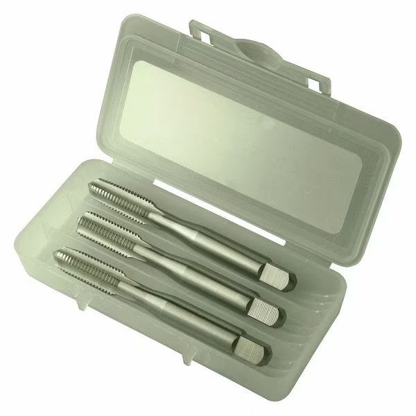 3pc HSS Taper, Plug & Bottoming Hand Tap Set HTGP Greenfield Threading Bright 4-Flute GH3 5/16-18UNC, Greenfield Threading, Mfr#: 342555