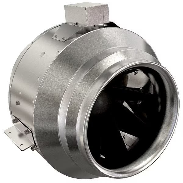 Inline Centrifugal Duct Fan, 18In Dia, Stl, Fantech, Mfr#: FKD 18XL