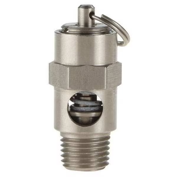 Safety Valve, Soft Seat, 1/4In, 150 PSI, SS, Conrader, Mfr#: SRV250-V-SS-150
