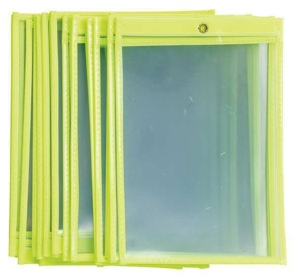 Shop Env, 9 x 6 In, Fluor Yel, Plstc, PK25, Brady, Mfr#: 56944