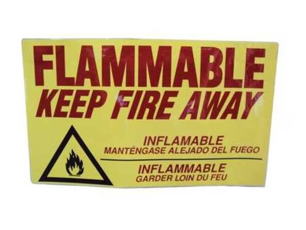 Safety Cabinet Label, 14 In. H, 9 In. W, Eagle Mfg, Mfr#: C97D