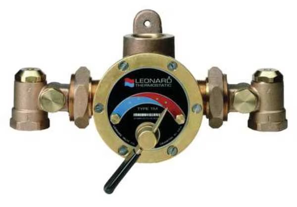 Steam and Water Mixing Valve, Brass, Leonard Valve, Mfr#: TMS-150-CP