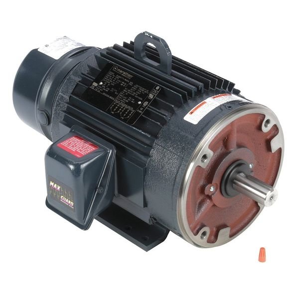Brake Motor, TENV, 3 HP, 182TC, 230/460, Marathon Motors, Mfr#: 182TTTL7034