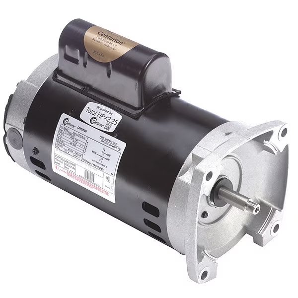 Pool Pump Motor, Permanent Split Capacitor, 1 1/2 HP, 56Y Frame, 3,450 Nameplate RPM, Century, Mfr#: B2849