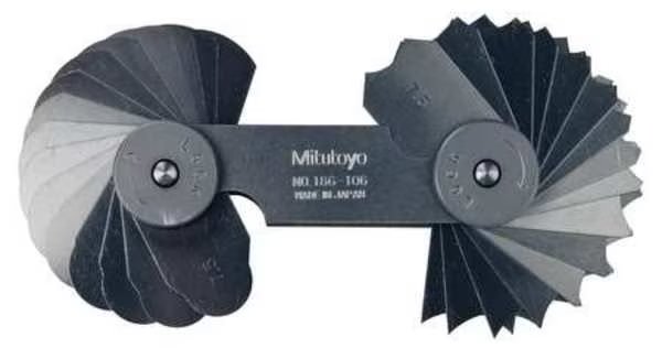 Radius Gage Set 32 Pairs, Mitutoyo, Mfr#: 186-106